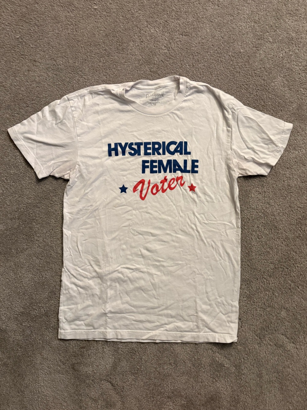 “Hysterical Female Voter” t-shirt
